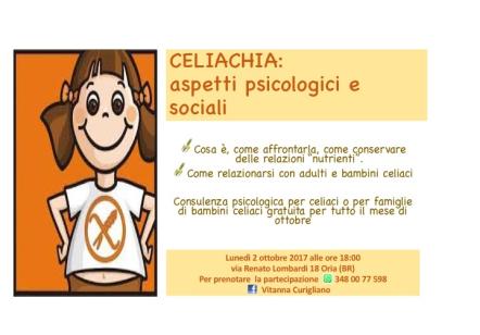 Celiachia: aspetti psicologici e sociali