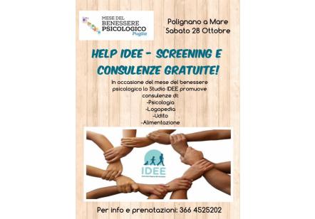 Help IDEE-Screening e consulenze gratuite